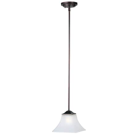 Maxim Lighting Aurora 1-Light 8" Wide Oil Rubbed Bronze Pendant Light 92090FTOI
